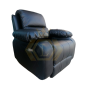 Sofa Reclinable Pranna Negro - 1 Puesto con puerto Usb